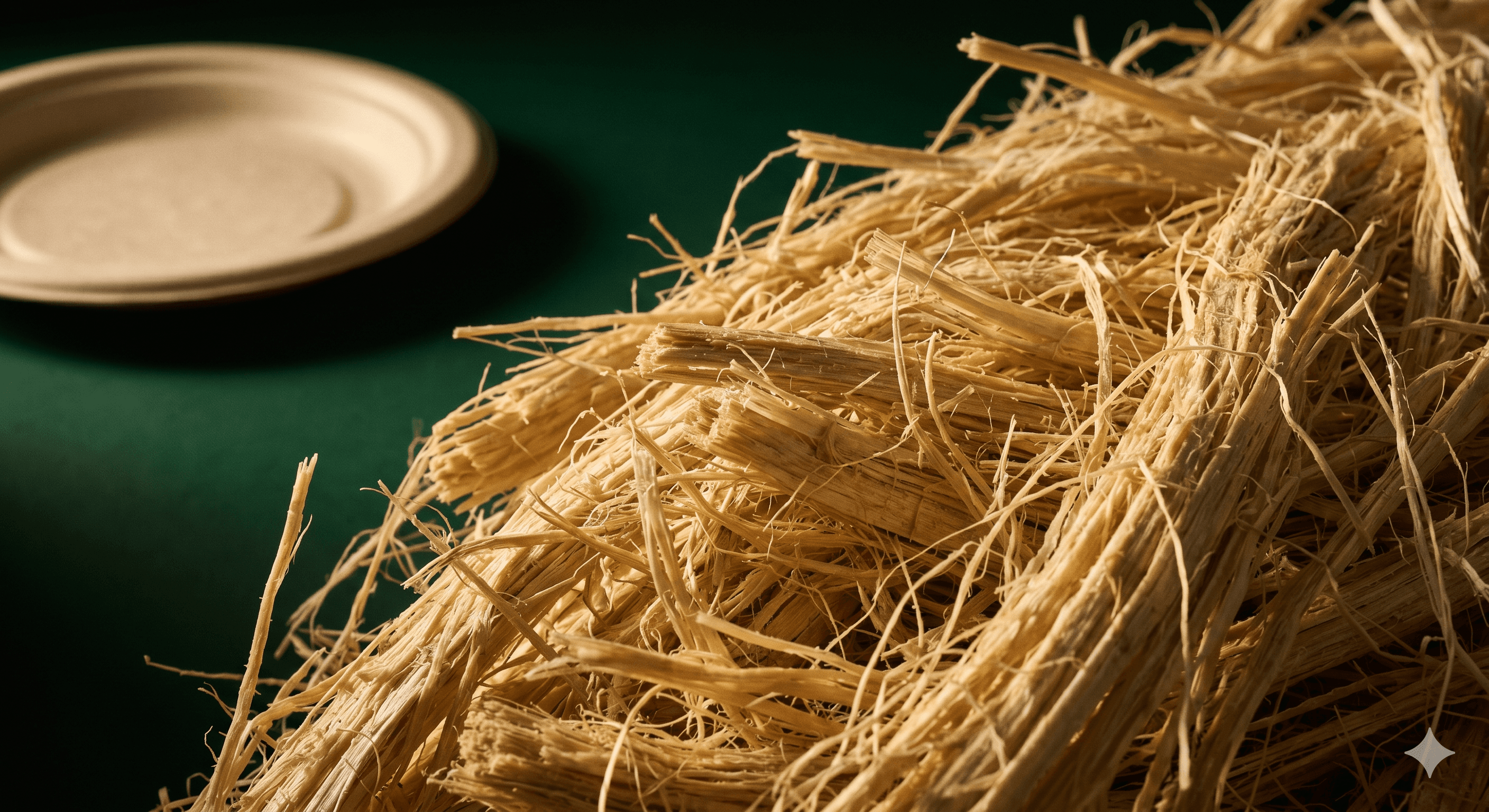 Bagasse fiber and plate